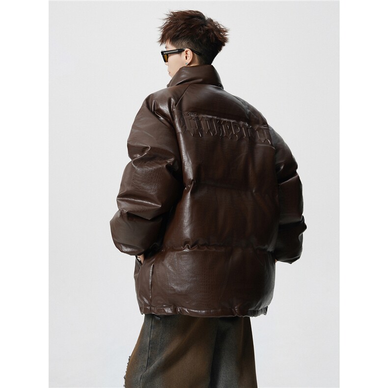 鳄鱼纹钢印字母大码M-5XL棉衣男MY77093P120控168抖音控198，男装棉衣，星座227-7