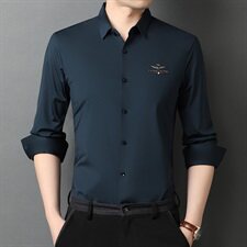E969钱塘2020-2秋冬高品质无痕男士长袖衬衫P88主推，男装衬衫，钱塘207-2