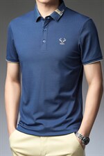 2022纯棉短袖t恤男士夏季冰丝薄款半袖体恤商务纯色翻领polo衫P53，男装T恤，钱塘6003A(原)4033A