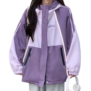 加绒秋冬款2025新款冬季加厚三防冲锋衣女棉服冬C533-P105图片