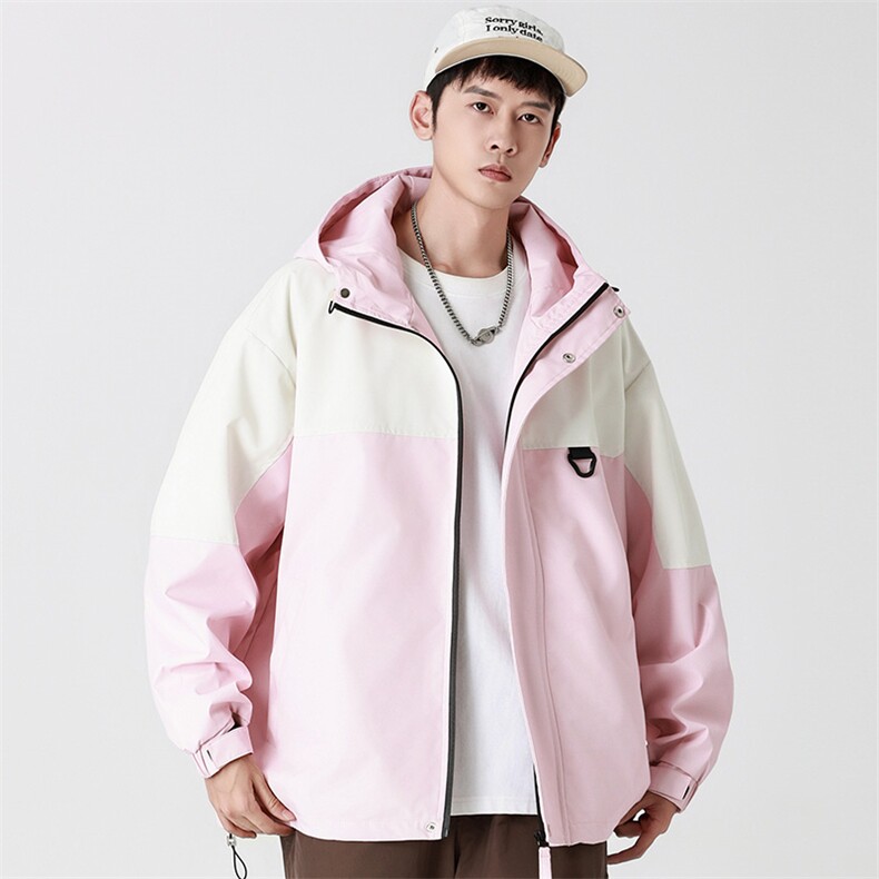 Cityboy情侣时尚连帽冲锋衣外套夹克团体班服,男装夹克,星座301D-5(原星座1415）