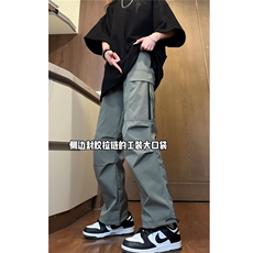 深度库存直播春装防水冲锋裤男宽松直筒休闲裤工装裤K10036-特P38，男装工装外套，电商A099
