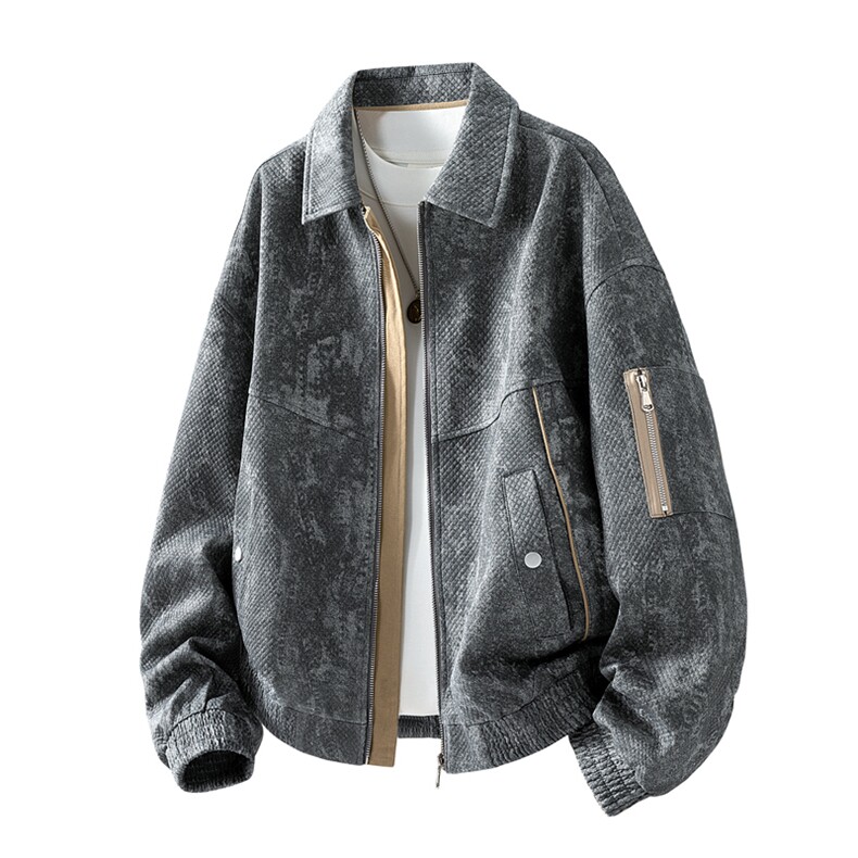 美式重磅飞行夹克秋季高品质外套男SY8821特P78控158 大码4-8XL+5图片