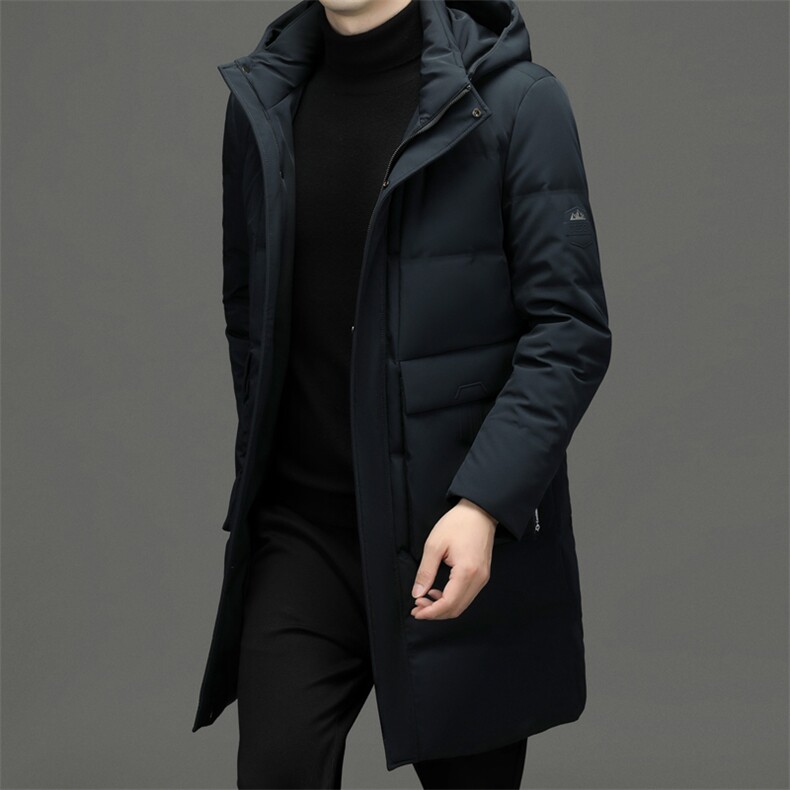 BNA2197钱塘2020-2冬季厚款中年男士有帽商务休闲新款羽绒服P330图片