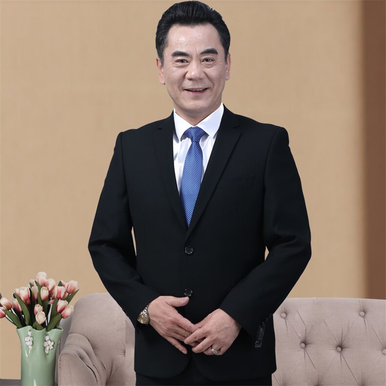 长年款！9850/爸爸婚礼西装套西服套装男大码婚礼休闲商务装,男装西服套装,星座1216（原钱塘722）