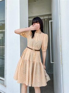 特殊面料连衣裙,女装连衣裙,米壹(1F)