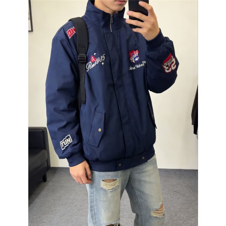 AA2100P68美式复古徽章夹克外套,男装夹克,电商B323A