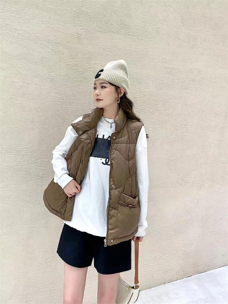 复古盘扣羽绒马甲，女装马甲，Balance Studio