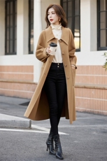 现货羊毛大衣2023年秋冬季新款女装时尚气质休闲保暖中长外套，女装双面呢大衣，关键词