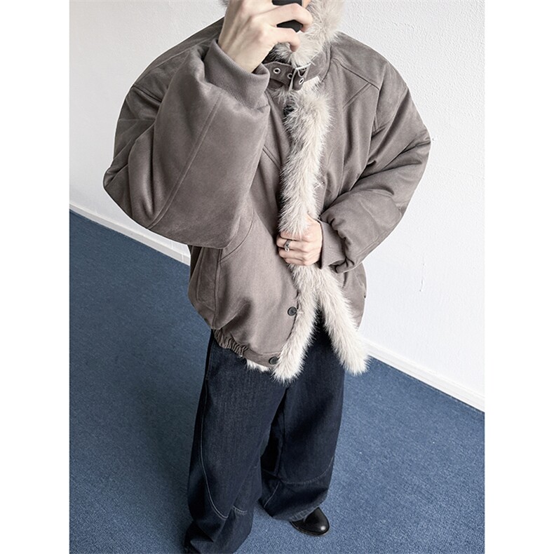 M96045-特批100美式麂皮绒座山雕棉衣外套,男装棉衣,星座1503