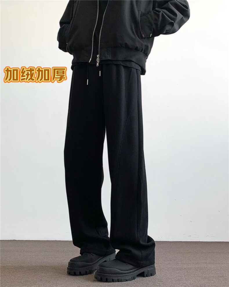 秋冬新款cleanfit卫裤长裤加绒加厚XZ604-K110JR-特P45控78,男装休闲裤,星座604