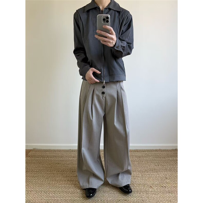 现货~老钱风cleanfit立体解构短款夹克外套W1379/特P75,男装夹克,电商B350