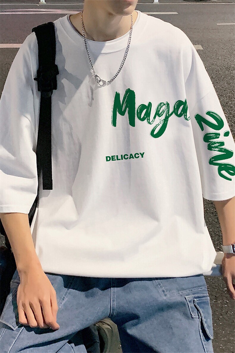 DX152P30港风情侣短袖青少年学生百搭休闲潮流宽松T恤男纯棉,男装T恤,星座1204