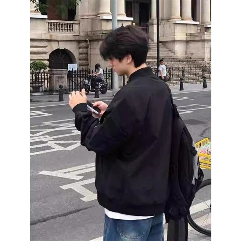 网络图现货美式潮流春秋冬新款休闲百搭夹克外套棒球服JW825-P45,男装夹克,星座715-7