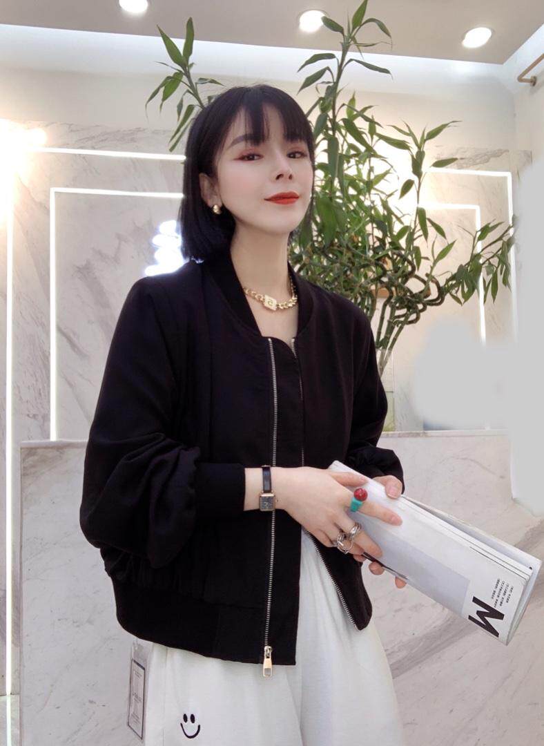 新款！欧货纯色醋酸面料棒球服外套，其它，瑟拉·女人缘