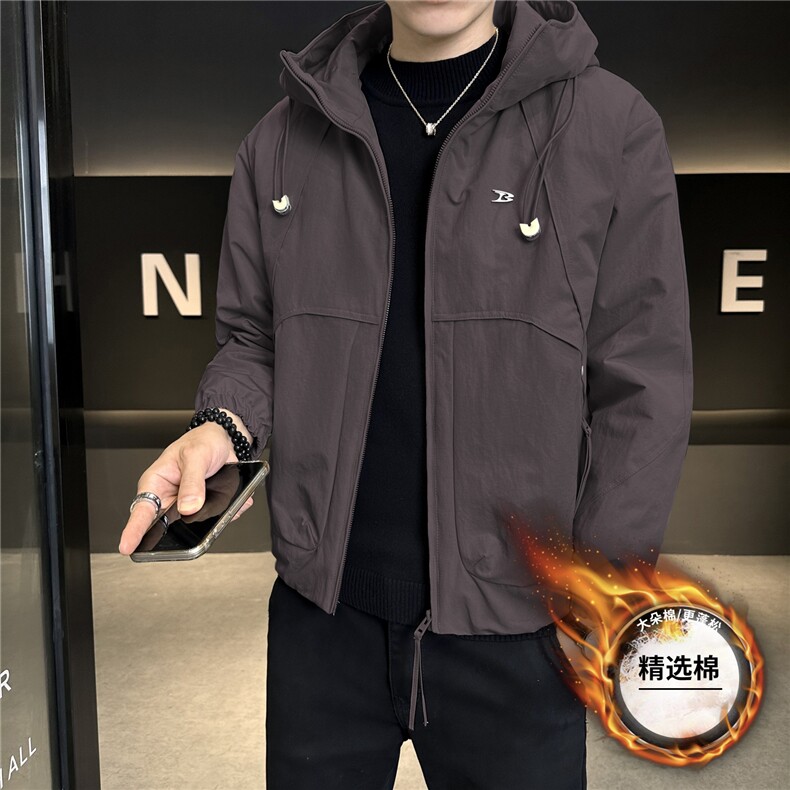 3918P1352025新款棉服加棉冲风衣夹克棉衣外套控卷后195,男装夹克,星座414（原B263）