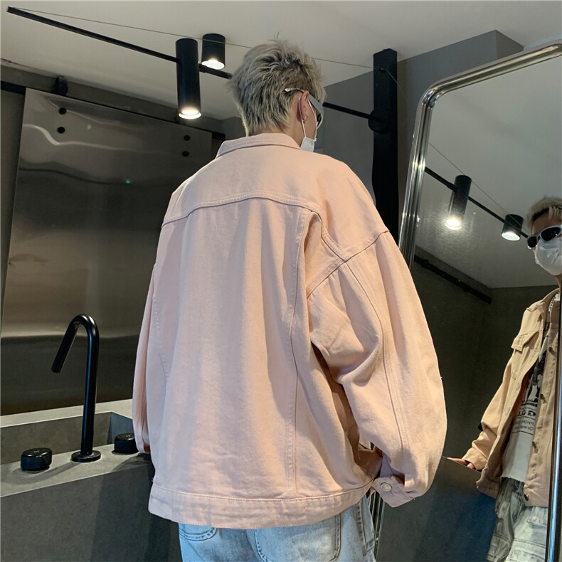 24新款抖音品质男士宽松纯色情侣休闲水洗外套上衣N961/P85,女装短外套,星座202