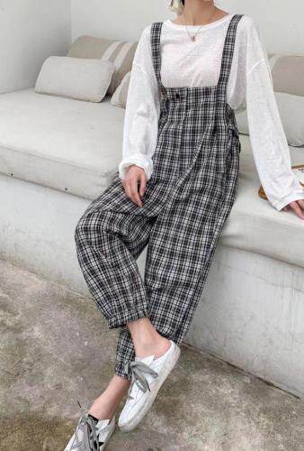 YGZ983背带裤女2021夏季新款韩版宽松休闲洋气减龄潮,女装,衣宫主