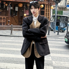 假两件加厚毛呢西装2832-P128（夹棉28321-P138)（裤子：2611），男装毛呢大衣，星座910-5