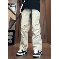 有货（自家图）美式多巴胺冲锋裤夏季vibe直筒长裤K2362特P50控68，男装休闲裤，星座218-5