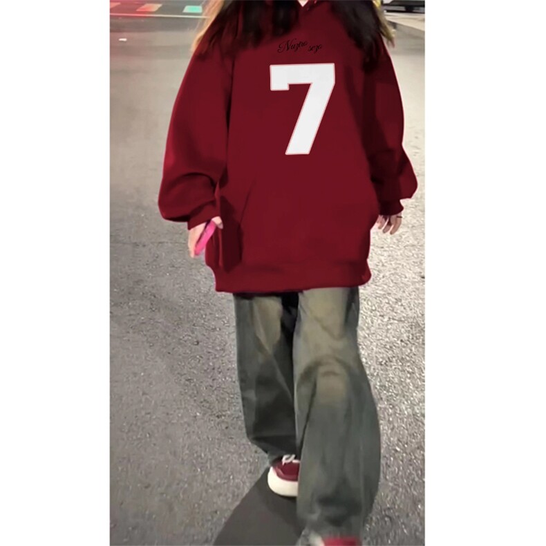 C0234-P5524新款秋冬上衣外套印花连帽卫衣男女同款情侣,女装卫衣/绒衫,星座617A-2