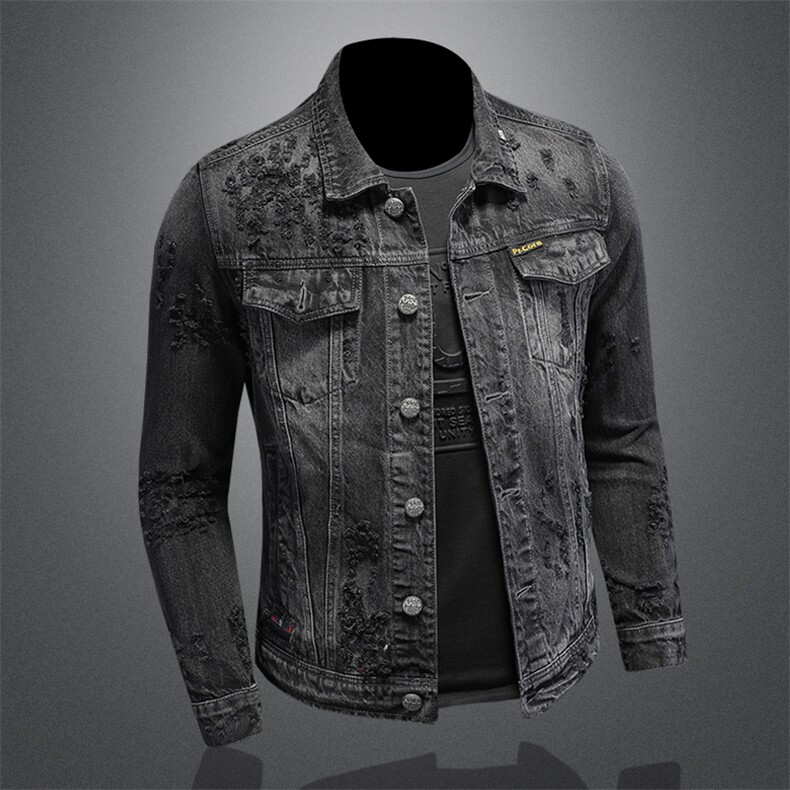 钱塘QT5027/H06183/男装修身牛仔服品质好,男装夹克,钱塘730-1