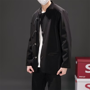 新中式西装外套男小众设计感风夹克立领痞帅潮西服 XA146图片