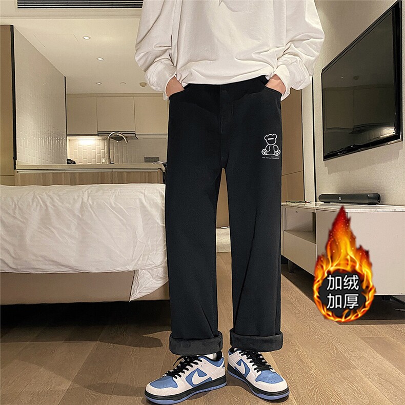 k816J-p55-控78薄款45控68加绒宽松大码牛仔裤cityboy图片