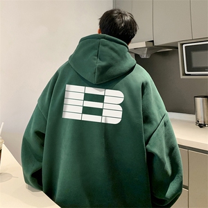 抖音得物供货 可提供视频 秋冬重磅美式宽松连帽卫衣DL1907图片