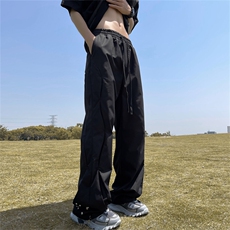 K85-P52夏季宽松型设计感不规则长裤，男装休闲裤，星座1501-1