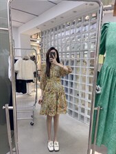 现货，夏季新品超百搭连衣裙，女装连衣裙，挑剔猫