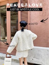 冬季新款洋气百搭显瘦颗粒绒外套，其它，QIANCHEN 谦晨