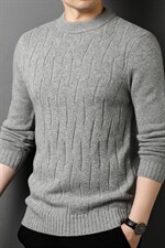 2023秋季新款长袖针织打底衫中年男士商务休闲套头毛衣时尚潮流，男装针织衫/毛衣，电商B212（原钱塘6029）