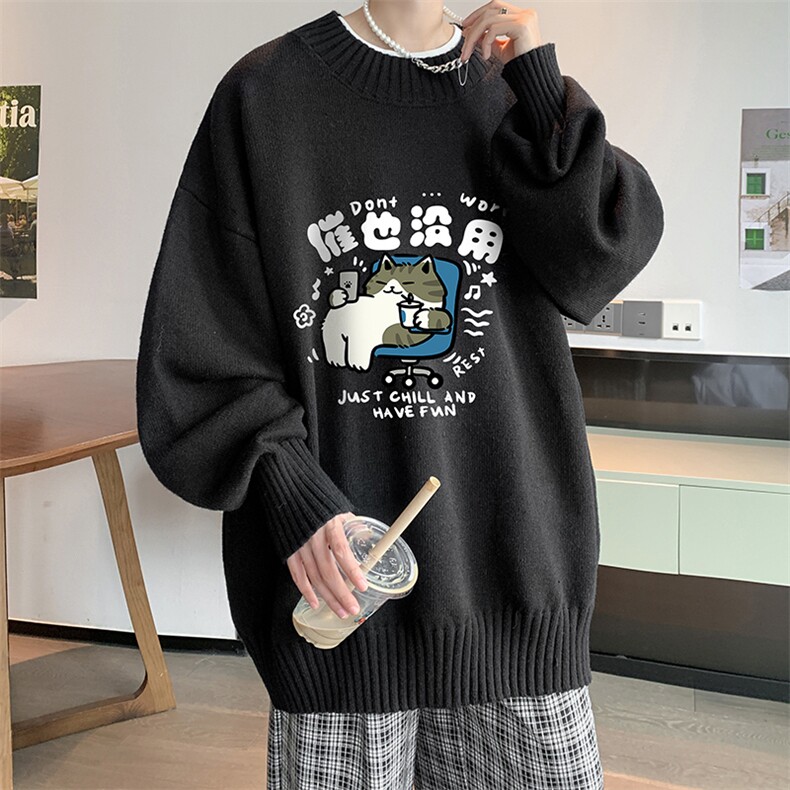 半高领毛衣男大码胖子针织衫毛线衣M18403-P45加绒款-P65,男装针织衫/毛衣,电商A040