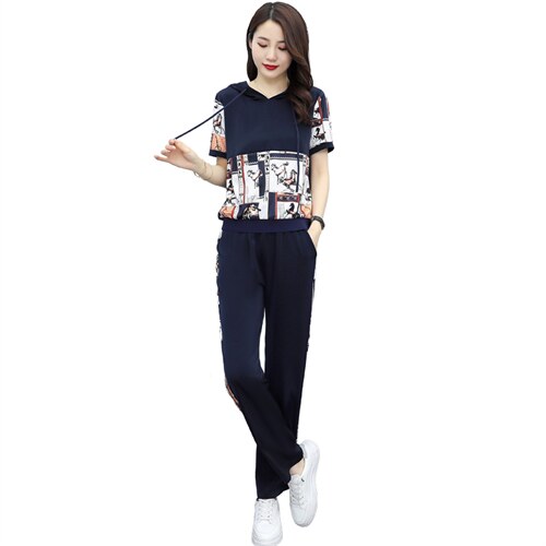 长袖运动卫衣套装女春季2025新款小个子气质显瘦休闲裤两件套洋气，女装套装/套裙，奕薇雅