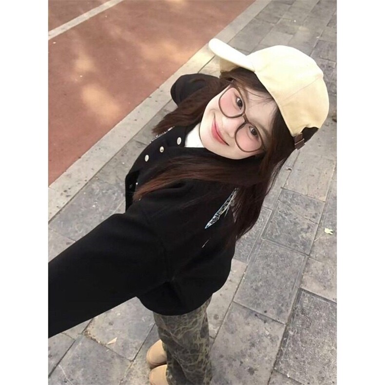 潮牌美式迷宫格贴布字母棒球服外套女春秋季学院风情侣开春夹克,男装夹克,星座506A