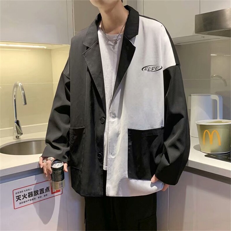 男士休闲撞色西装外套J018P55，男装西服，星座1116-2