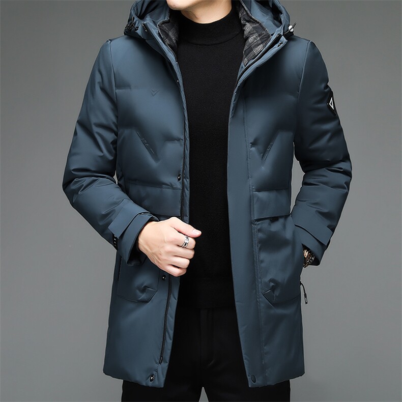 BJY1137钱塘2020-2冬季厚款中长款商务简约中年男士羽绒服P190图片