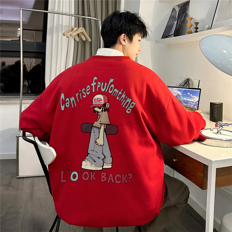直播360克重磅美式潮牌印花卫衣Y125特P28同步供应华棉品质,男装卫衣,电商A486