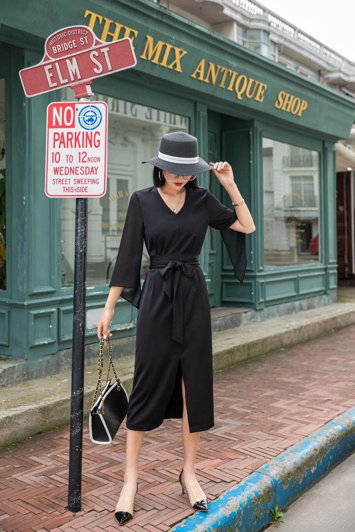 气质连衣裙，女装连衣裙，蓝芝衣秀