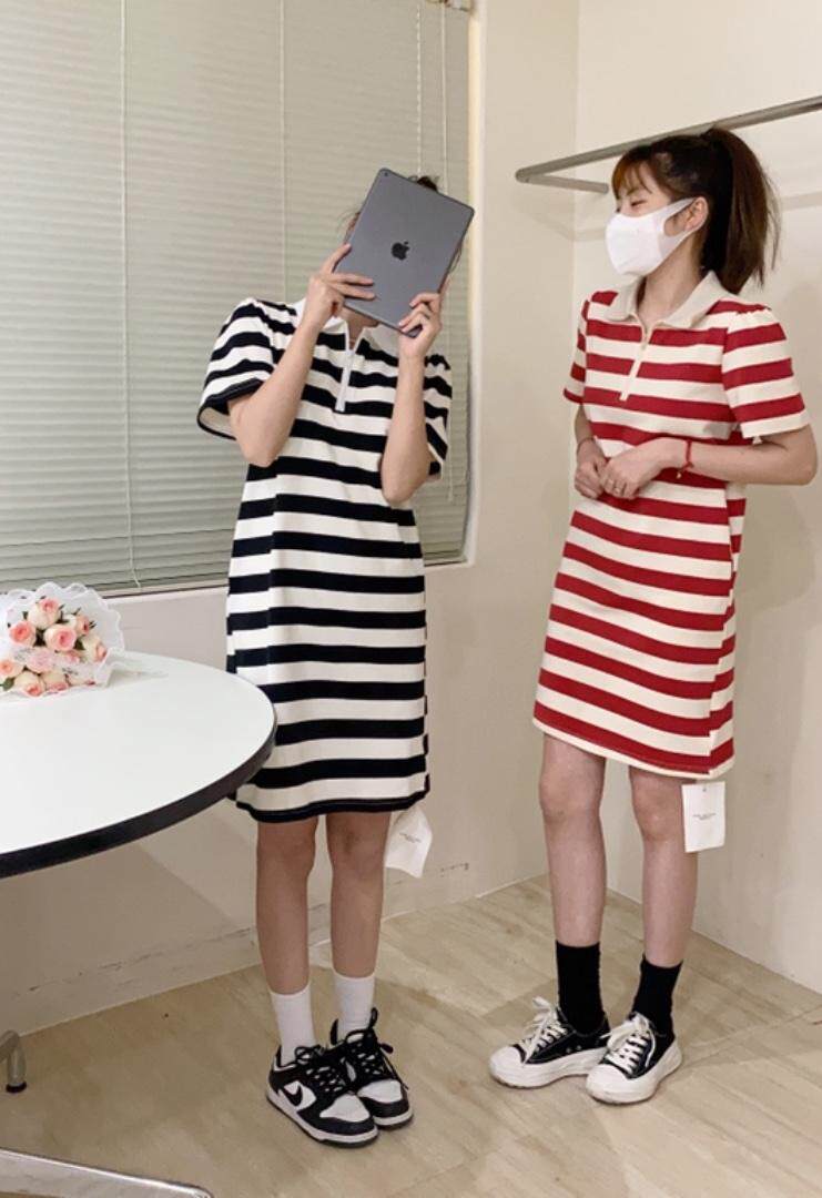 夏季新款姐妹出行休闲Polo风，其它，唇蔻