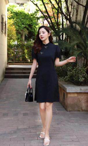 【现货】夏季新款改良旗袍连衣裙，女装婚纱/旗袍/礼服，芷炫