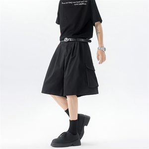 8XL-M工装西装短裤男夏季宽松大码日系痞帅高级五分裤DK26002P48图片