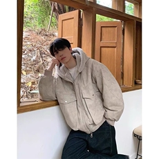 现货足连帽拉链扎染棉服复古宽松保暖棉衣8184/P105，男装棉衣，星座205-3