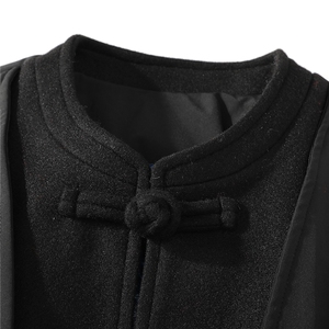 中式唐装男款冬季加厚风汉服青红色立领休闲外套A33-P158图片