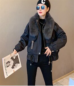 21冬季狐狸毛派克服图片