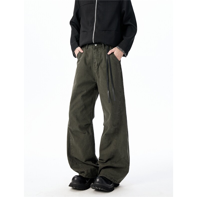 XT096-秋冬退洗300g无弹高品拼接休闲裤(P50X88)5，男装休闲裤，电商C315