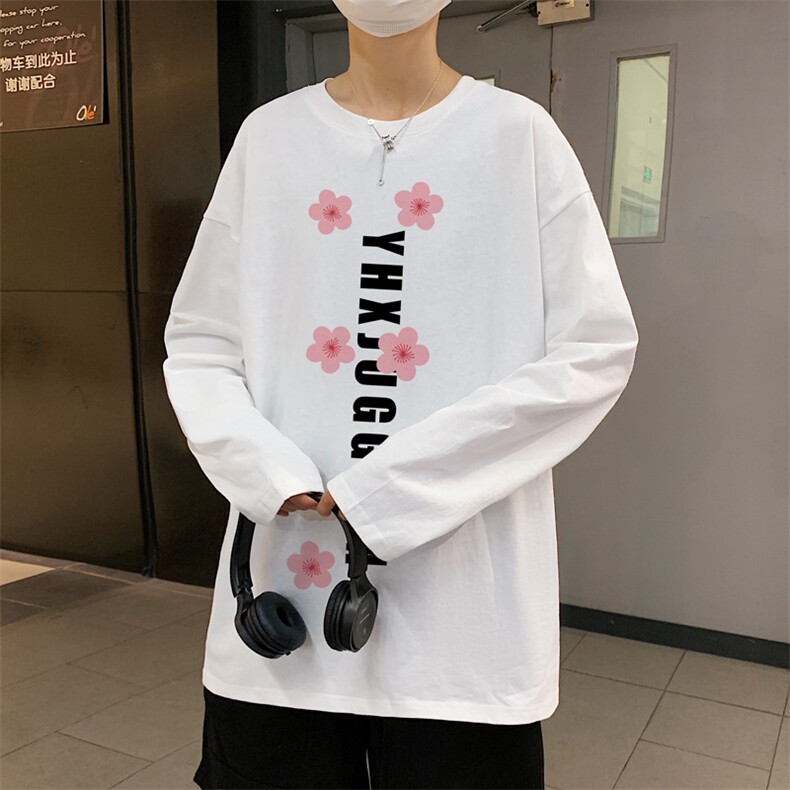 ！秋季打底衫男卫衣男潮流圆领纯棉长袖T恤男CX292-P25图片