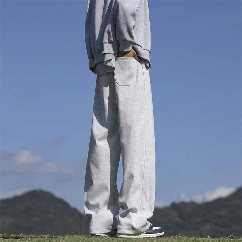 垂感裤子男春季新款直筒拖地长裤潮牌潮流休闲运动卫裤K7825-P35,男装休闲裤,星座505-3