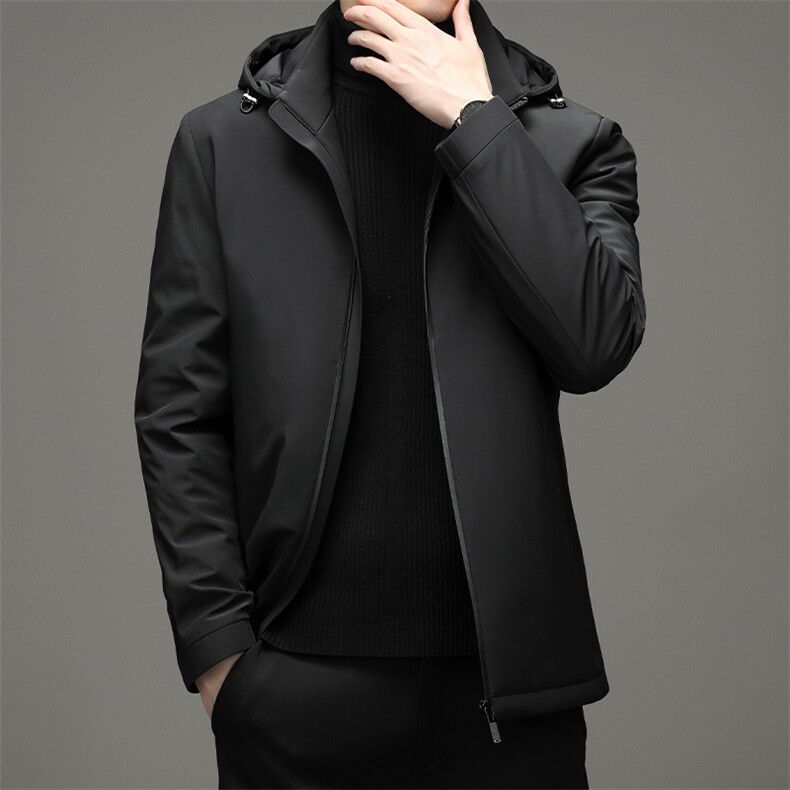 冬季新款连帽可脱卸中青年男士羽绒服外套保暖羽绒衣ZG2912-P285，男装羽绒服，电商B212（原钱塘6029）